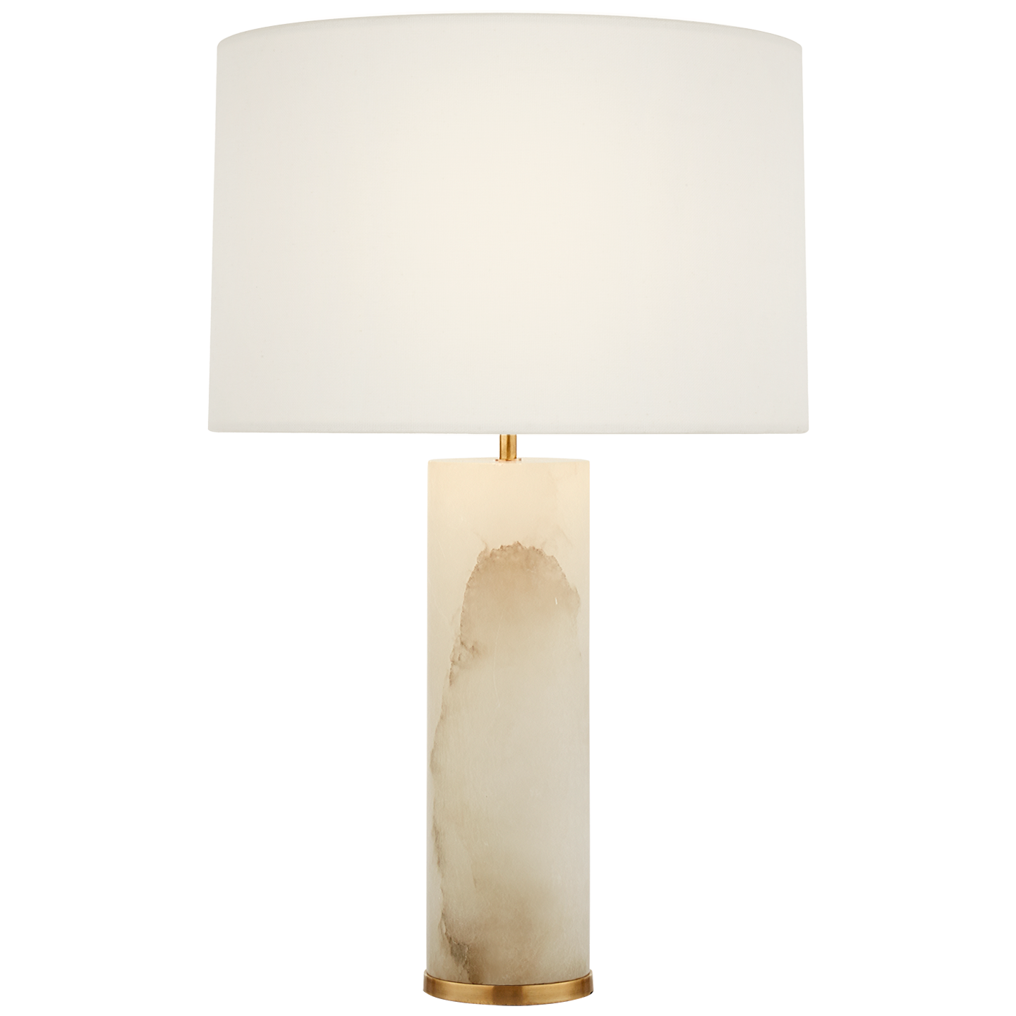 AERIN Unique Stability Lineham Cordless Table Lamp Crystal and Hand-Rubbed Antique Brass Fine lamps